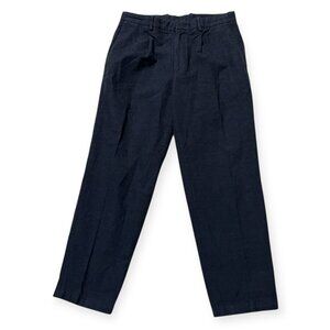 Theory Curtis Pants Men’s 30 Rhodes Twill Cotton Stretch Black Dress Trousers